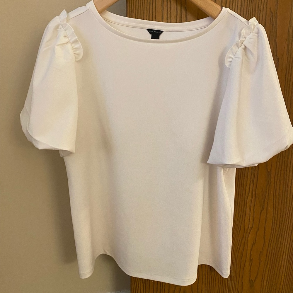 White Puff Sleeve Blouse